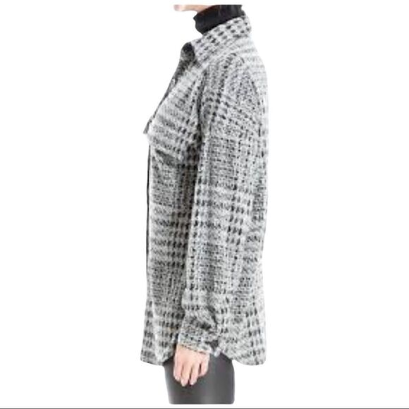 Max Studio houndstooth Shacket Top Jacket - Picture 2 of 6